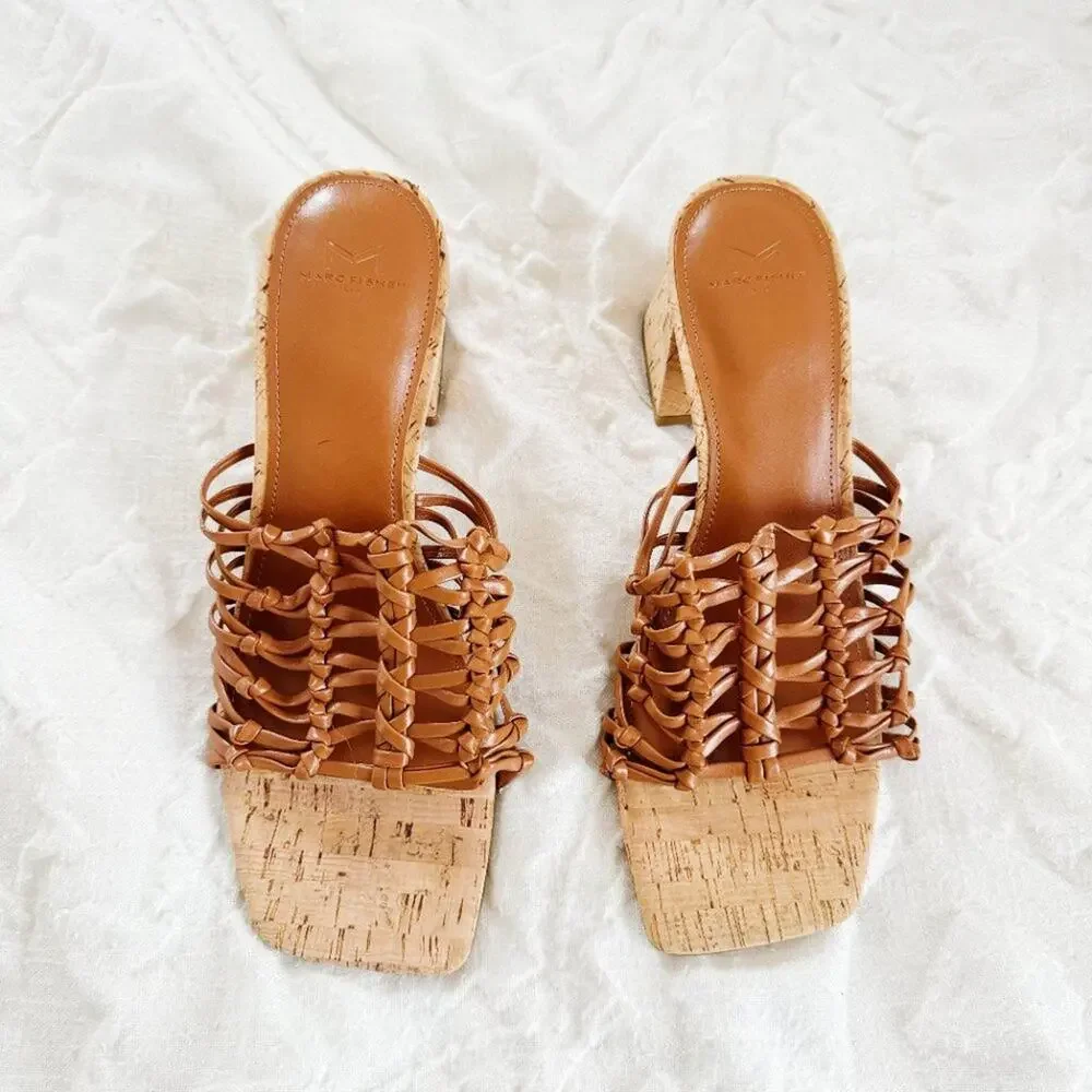 Marc Fisher Colica Block Heel Sandals Size 10M New